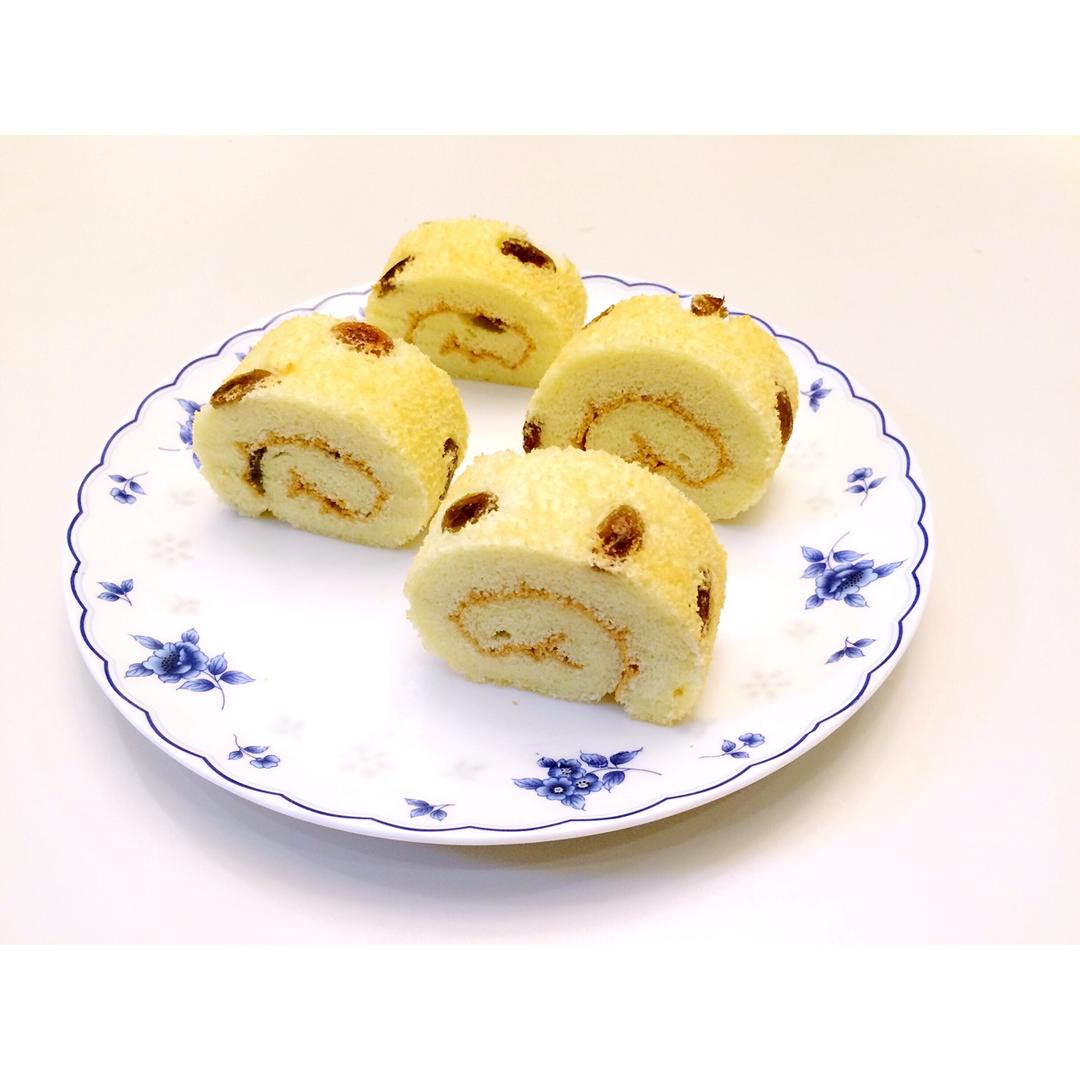 葡萄干蛋糕卷