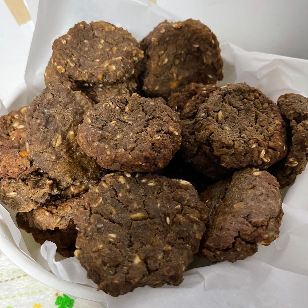 减脂期小零食之鹰嘴豆燕麦咖啡小饼干的做法
