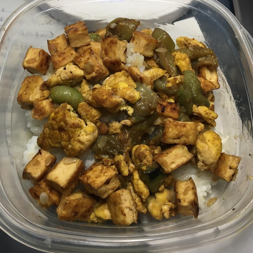 丝瓜豆腐炒鸡蛋