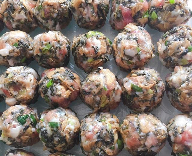 梅菜干肉丸(不爱吃肉肉小盆友的福音)的做法