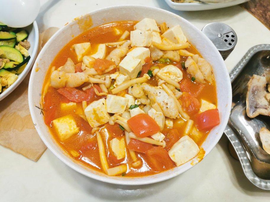 龙利鱼豆腐煲