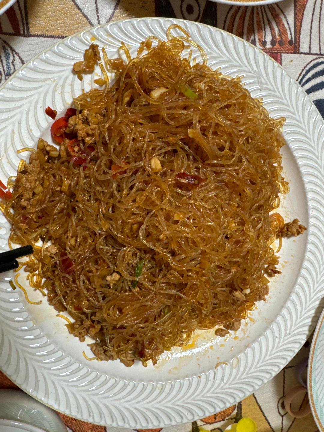 肉末粉丝煲（蚂蚁上树，干捞粉丝煲）