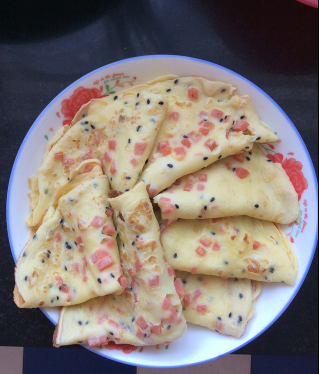 等待uxs2做的火腿鸡蛋饼