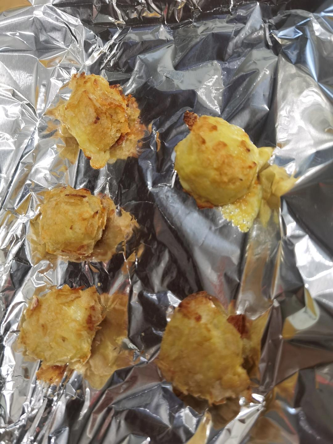 有个土豆就能做！不用油炸，外脆里嫩还会爆浆~