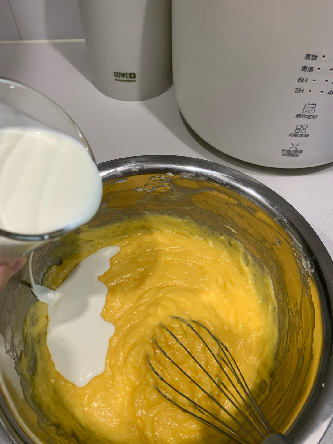 #甜品#烘焙#空气炸锅#🧀巴斯克芝士蛋糕6寸版的做法 步骤5