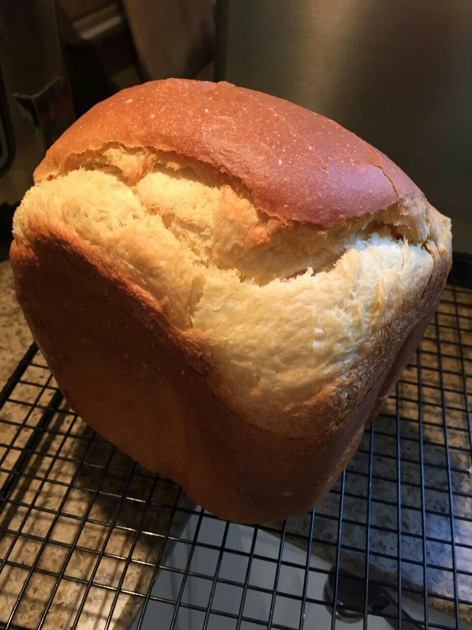 简单不废原料的面包机版面包奶香味