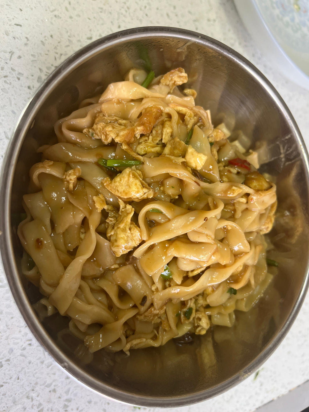 鸡蛋尖椒打卤面