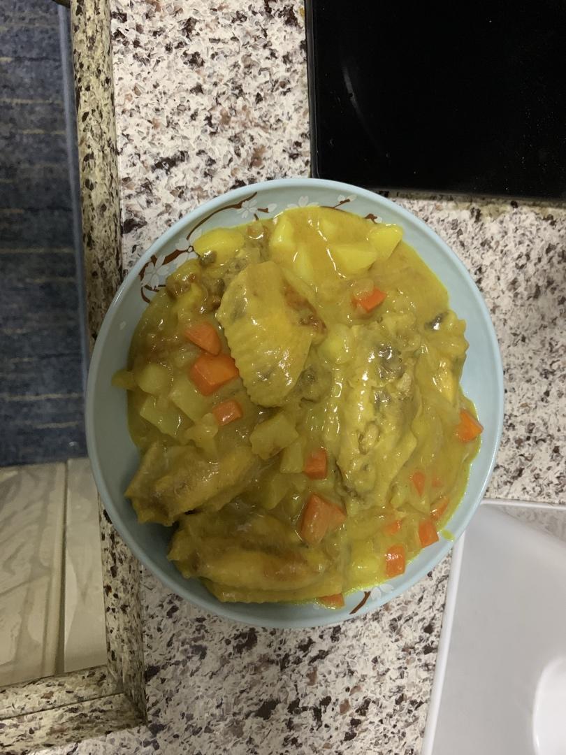 浓郁地道下饭正宗牛奶咖喱鸡翅😋