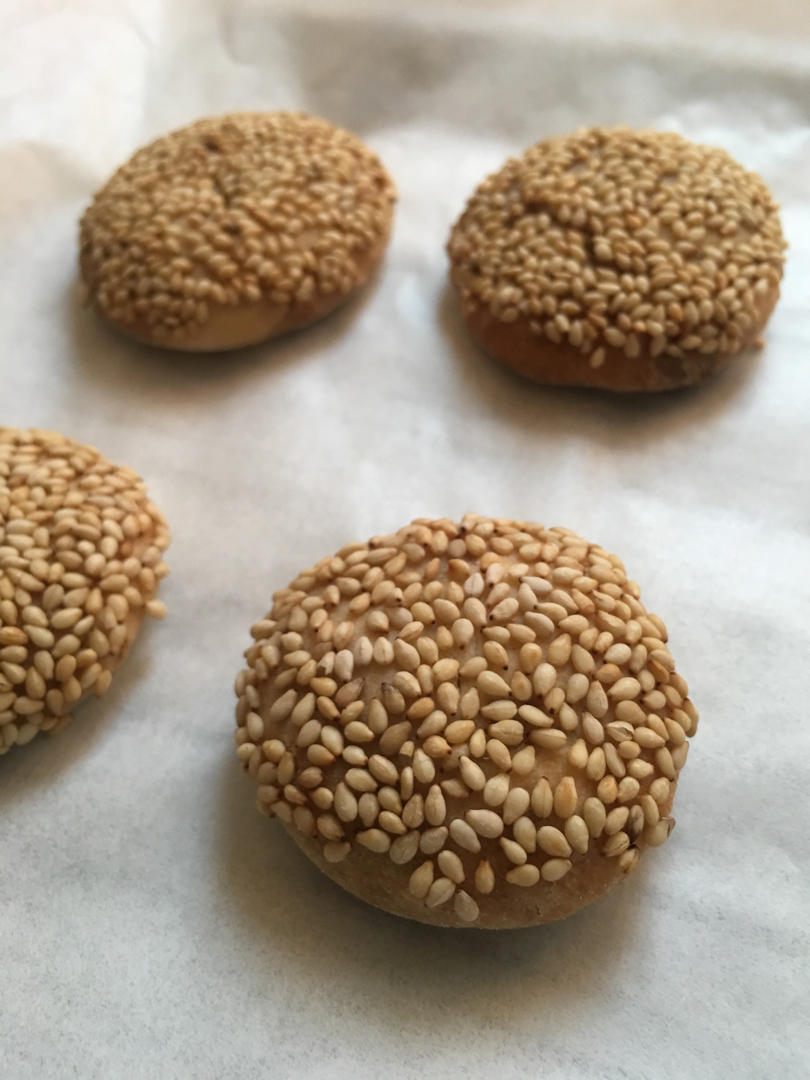 烤箱版麻酱烧饼