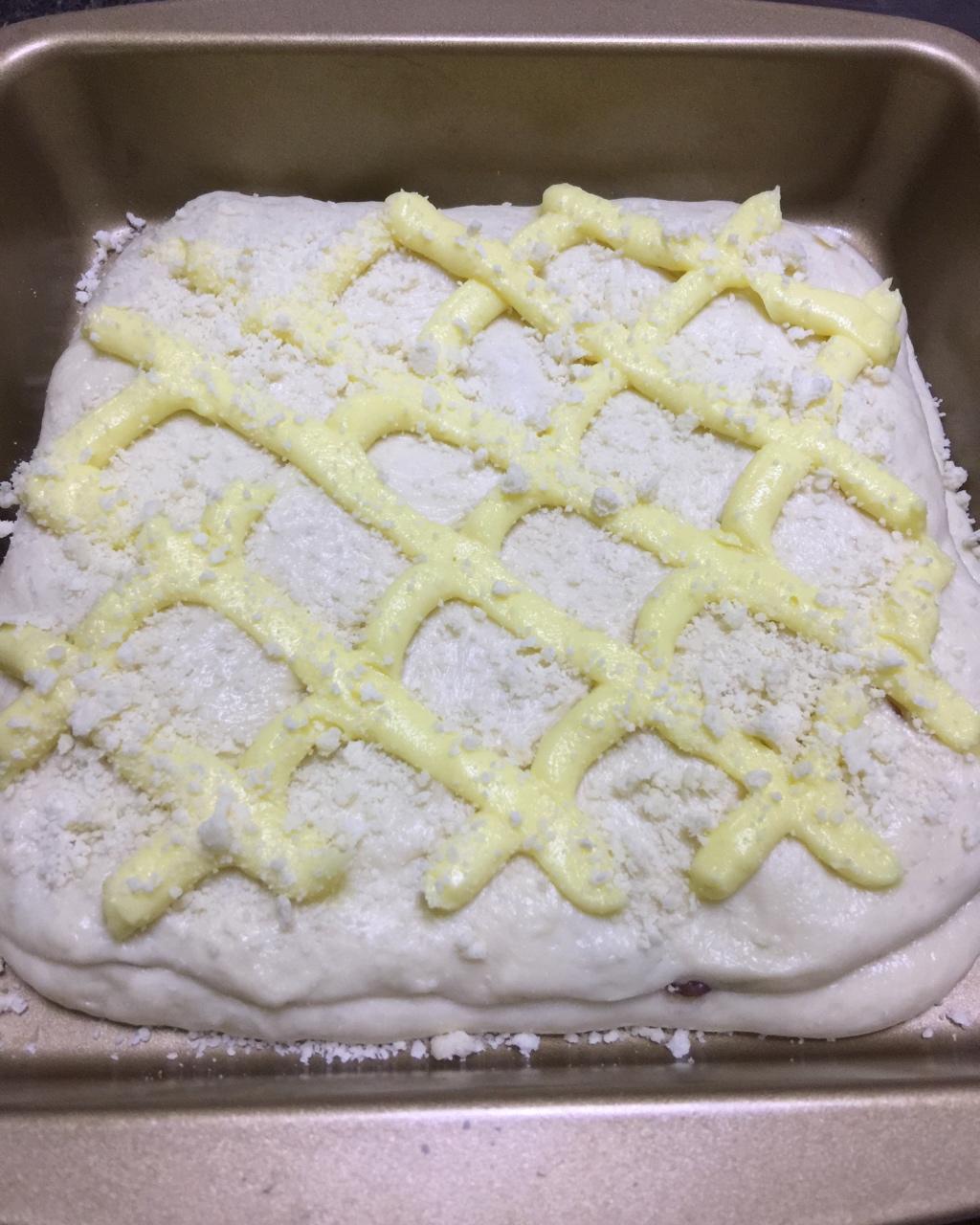 红豆奶排包