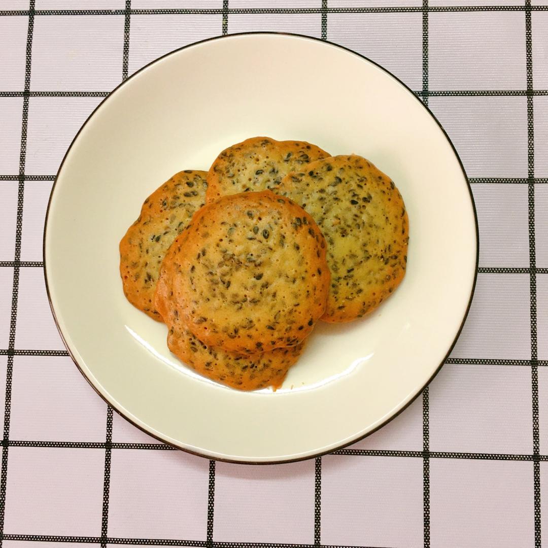越吃越想吃——黑白芝麻薄脆