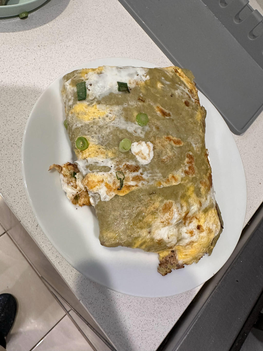 天津传统小吃——煎饼果子 在家也能摊 早餐更丰富