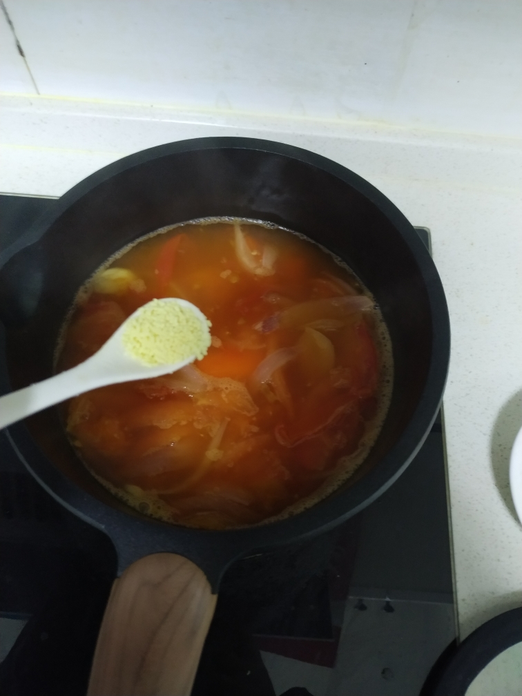 简单温暖的番茄蔬菜汤的做法 步骤10