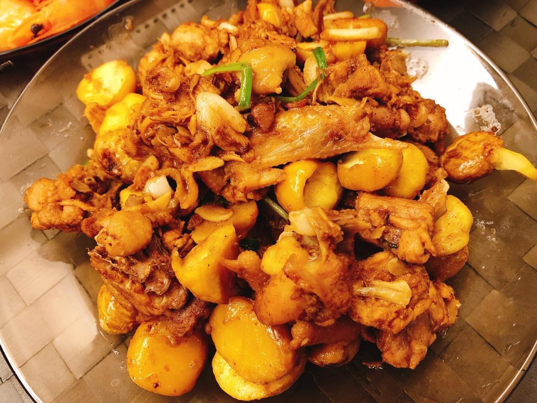 板栗烧鸡家常简单版！