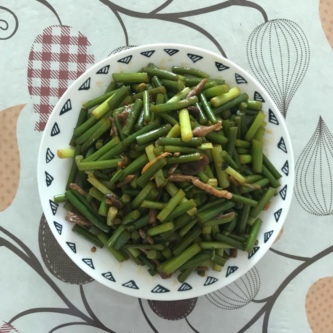 蒜薹炒肉丝