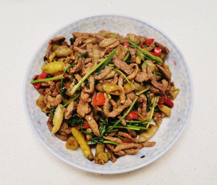 野山椒炒牛肉