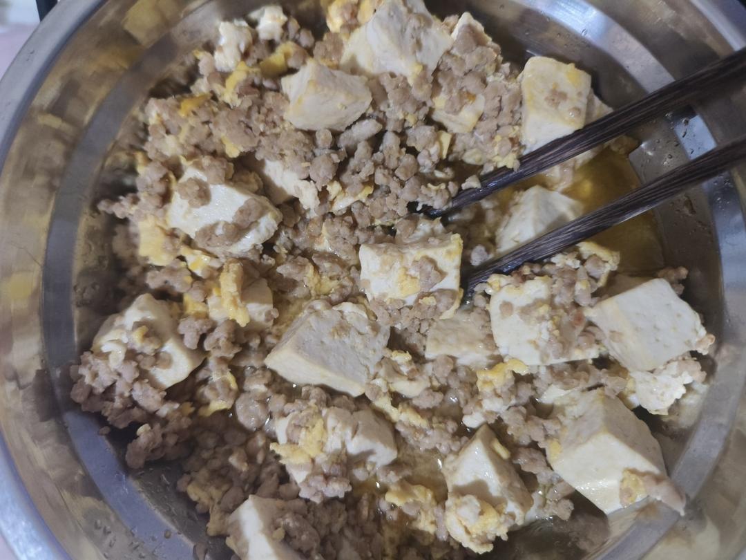 肉末滑蛋豆腐