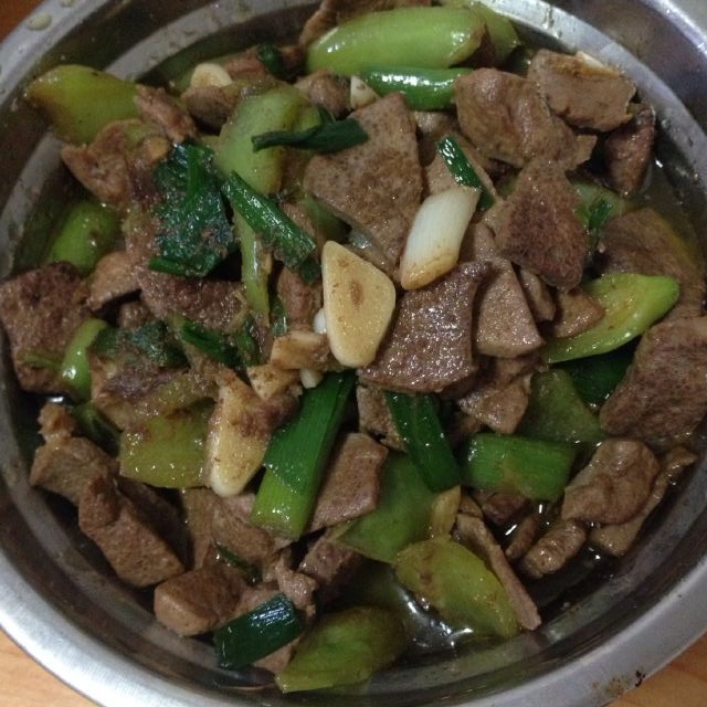 青椒炒猪肝