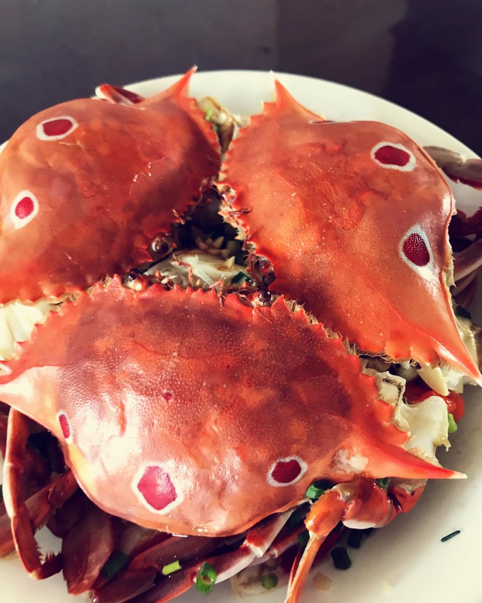 葱油白蟹