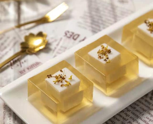 夏日凉品:椰汁枫糖桂花冻,用高颜值的美味征服夏天!的做法