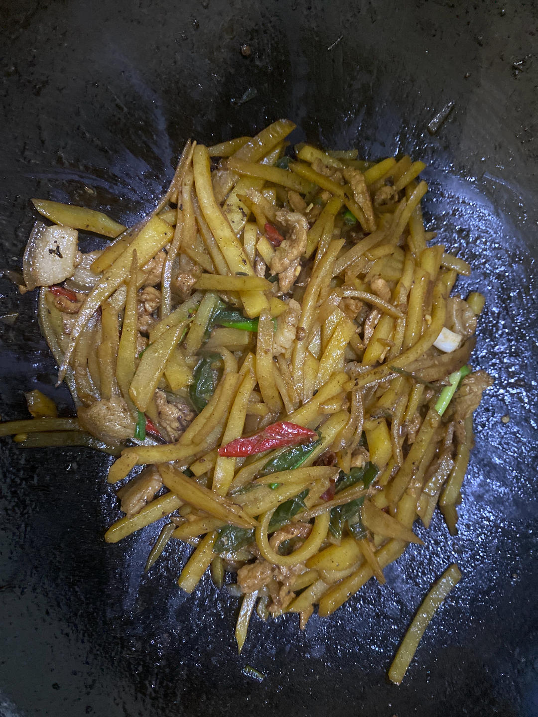 巨香的土豆丝炒肉丝