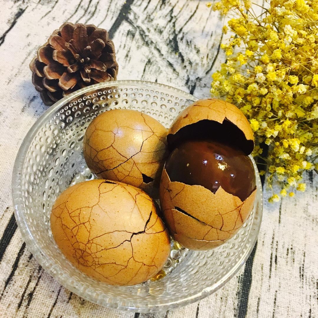 电饭煲煮五香茶叶蛋