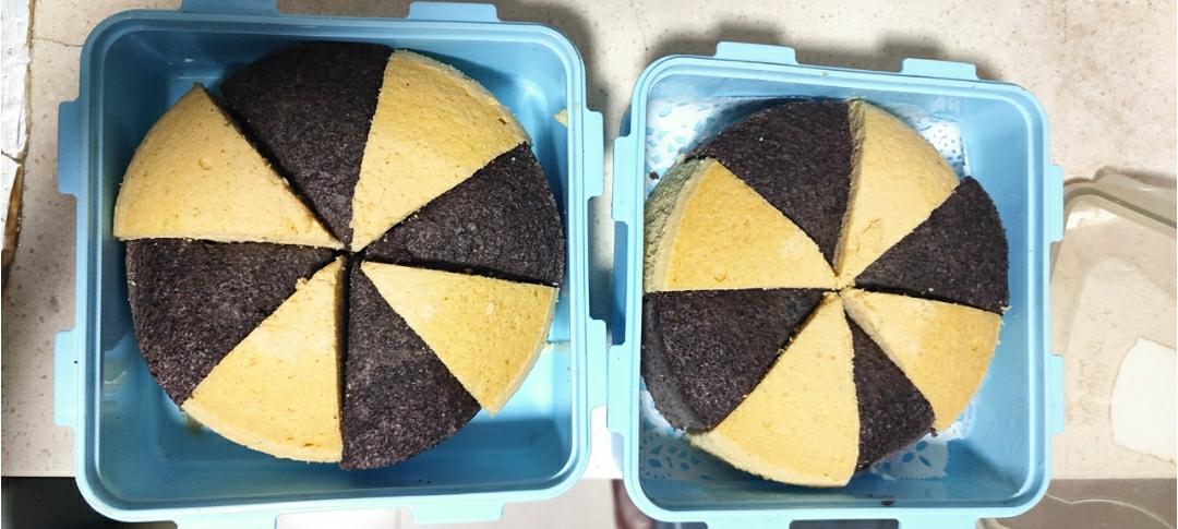 小米糕黑米糕拼盘