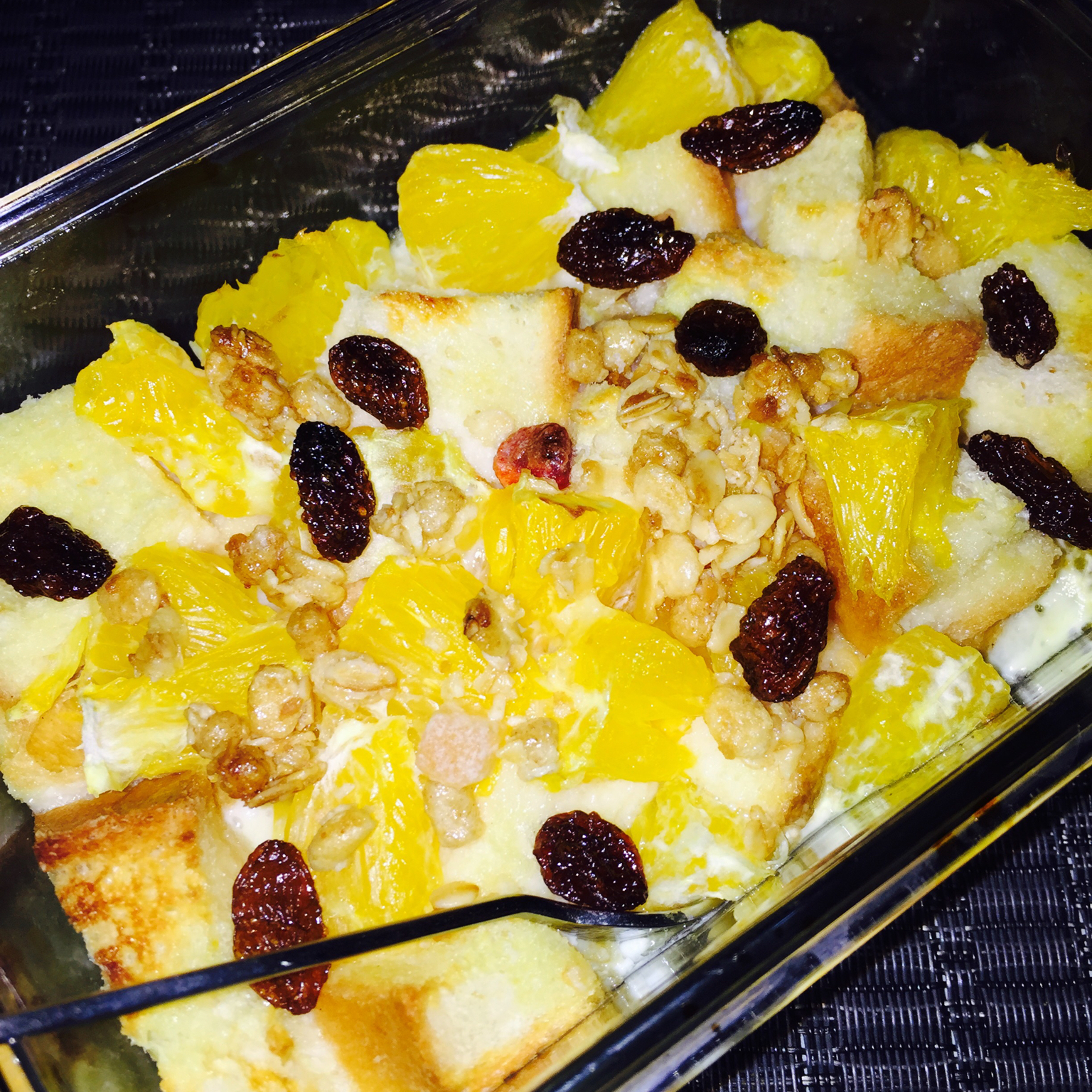 布丁面包块 | 爸爸厨房 VOL . 61--面包、鸡蛋、牛奶、葡萄干、麦片