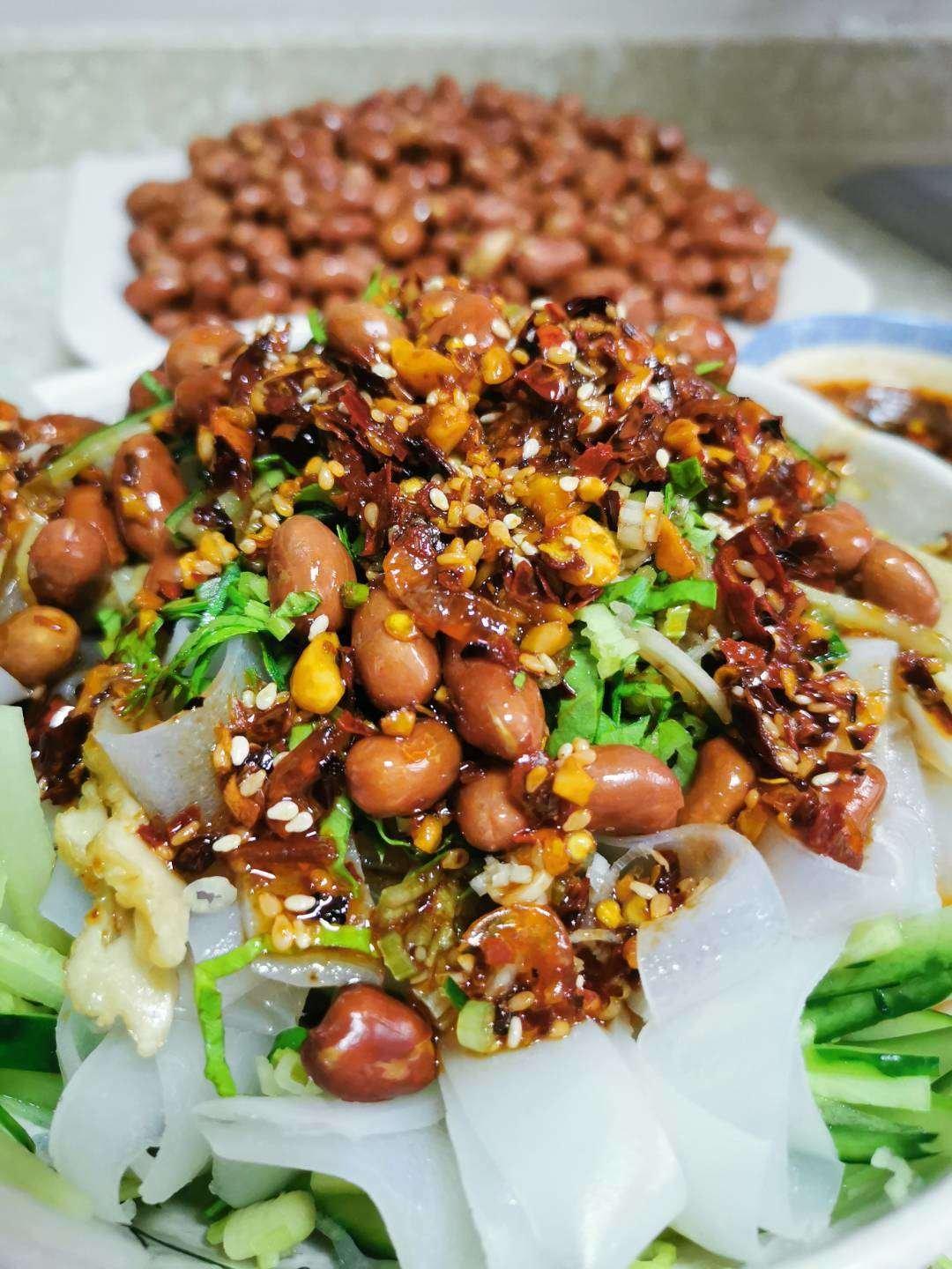 自制凉皮（含洗面、不洗面两种方法）