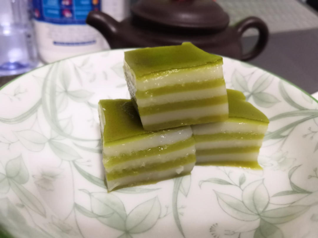 珊00珊做的斑斓叶千层糕木薯粉版