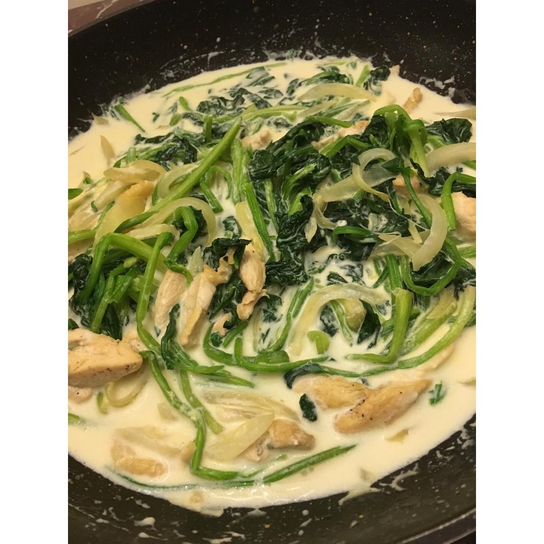 奶油菠菜creamed spinach