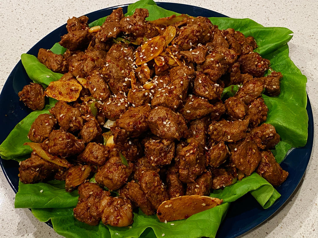 浣尘梦璃做的吃不到膻味的比烧烤更好吃的孜然羊肉