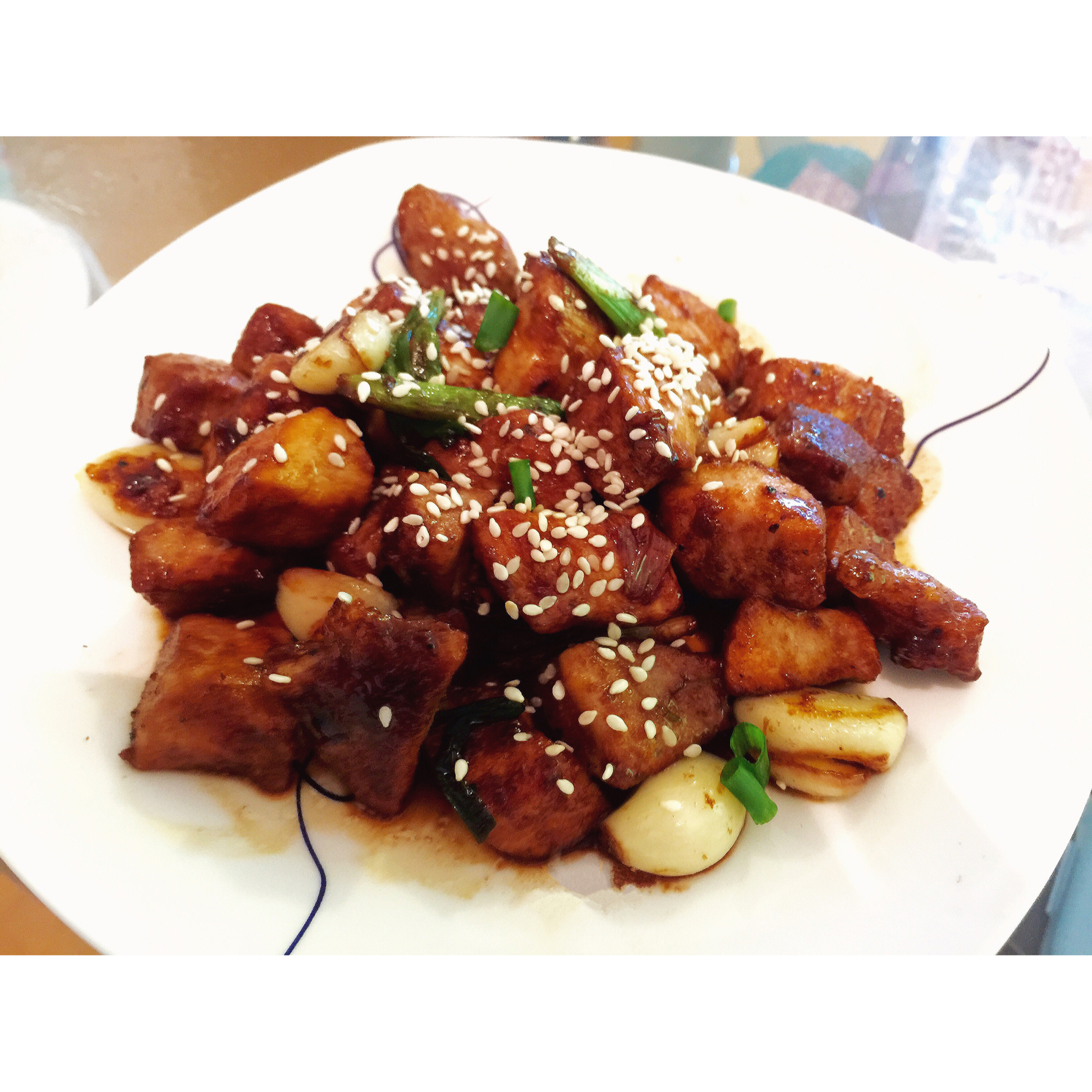 香蒜孜然猪肉粒-解馋神器