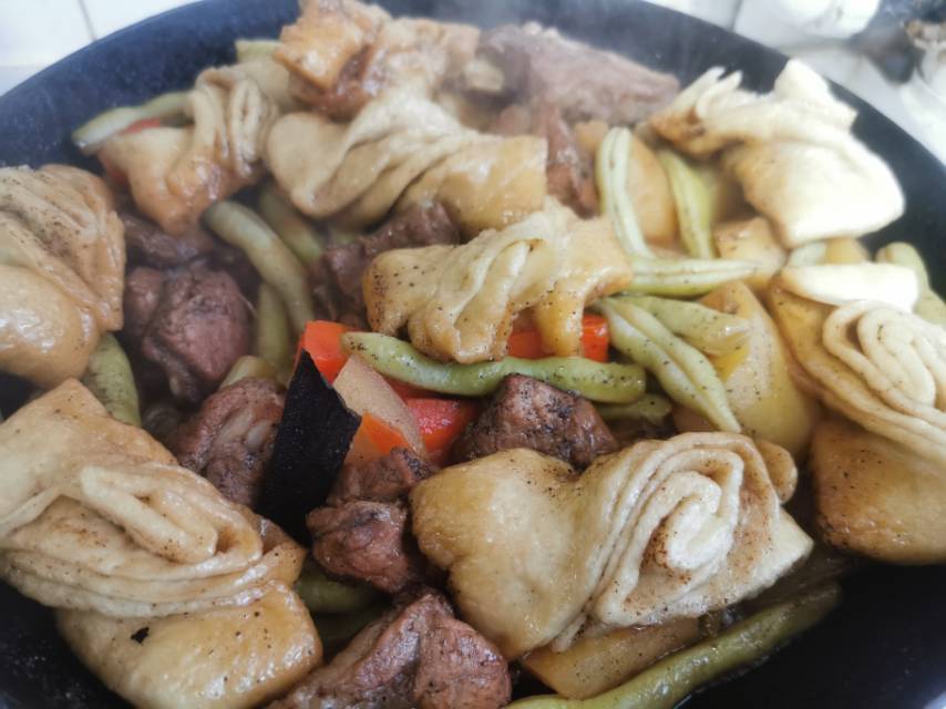 惊艳的花卷豆角一锅出