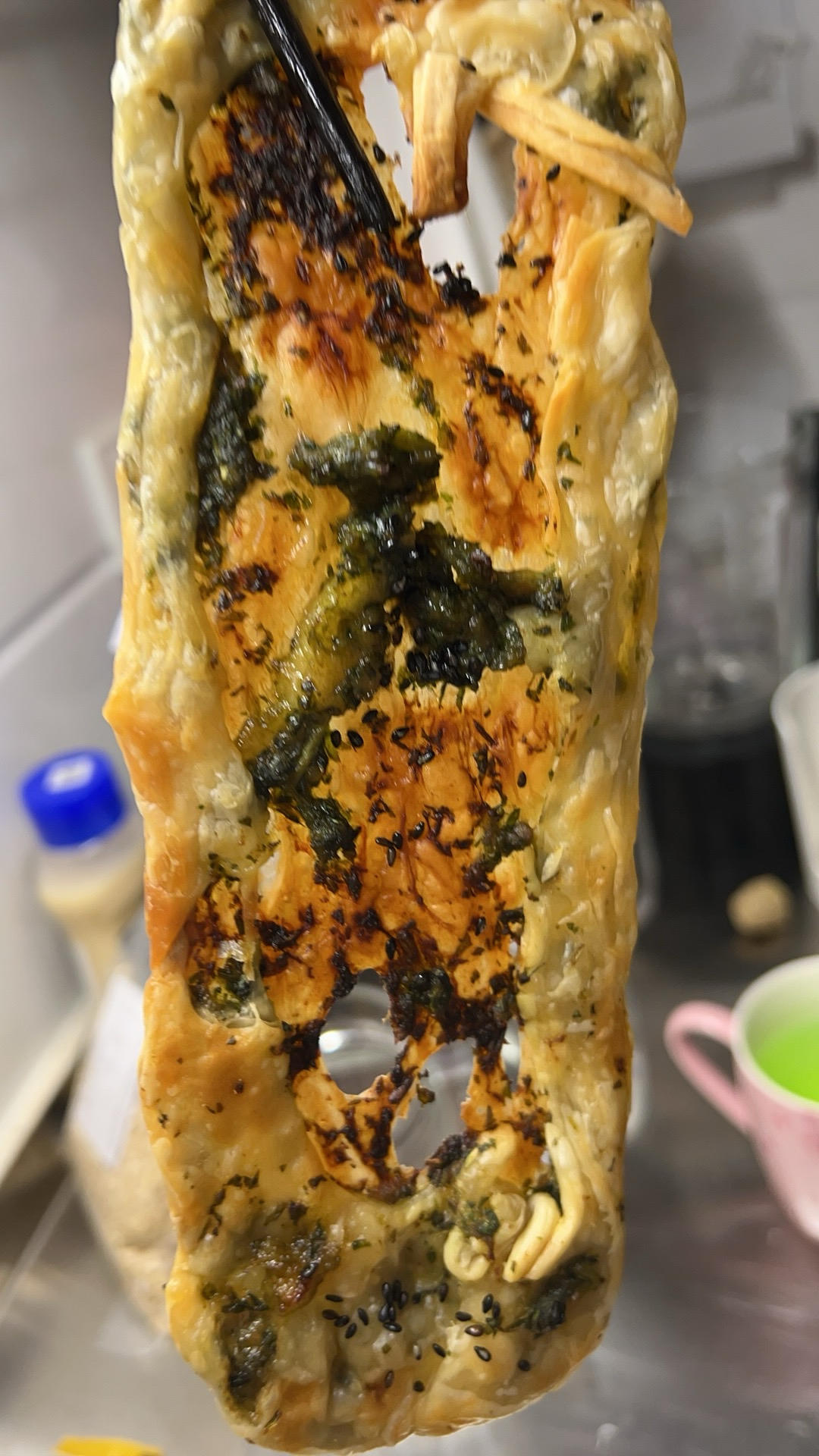 手抓饼锅盔（榨菜猪肉馅）