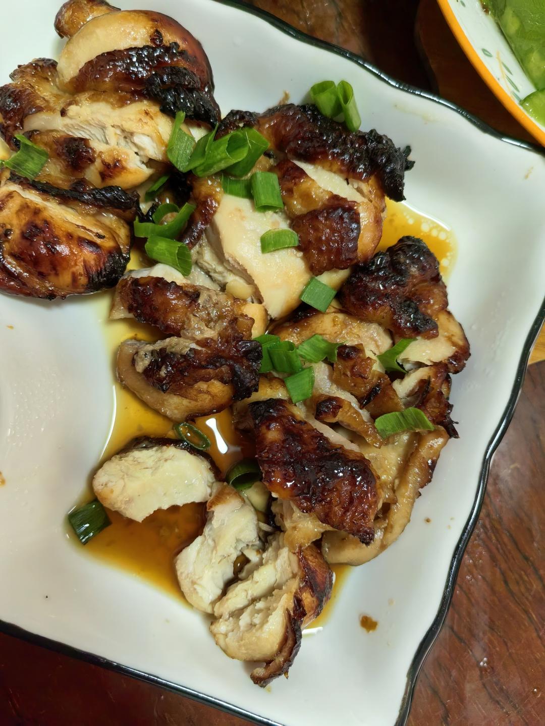 只要空气炸锅就能完美复刻日式料理店的照烧鸡腿🍗