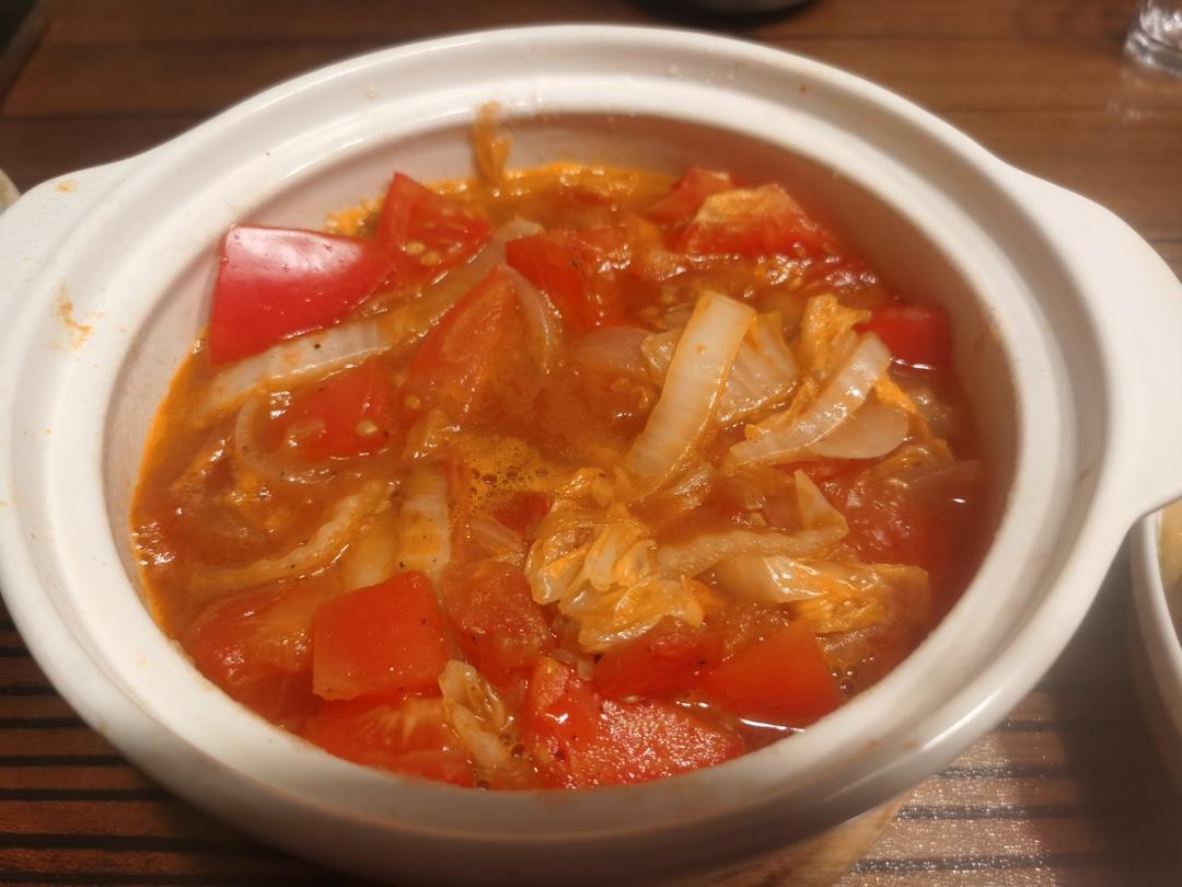西红柿炒白菜