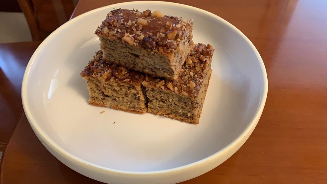 香蕉核桃蛋糕（低油少糖健康版）