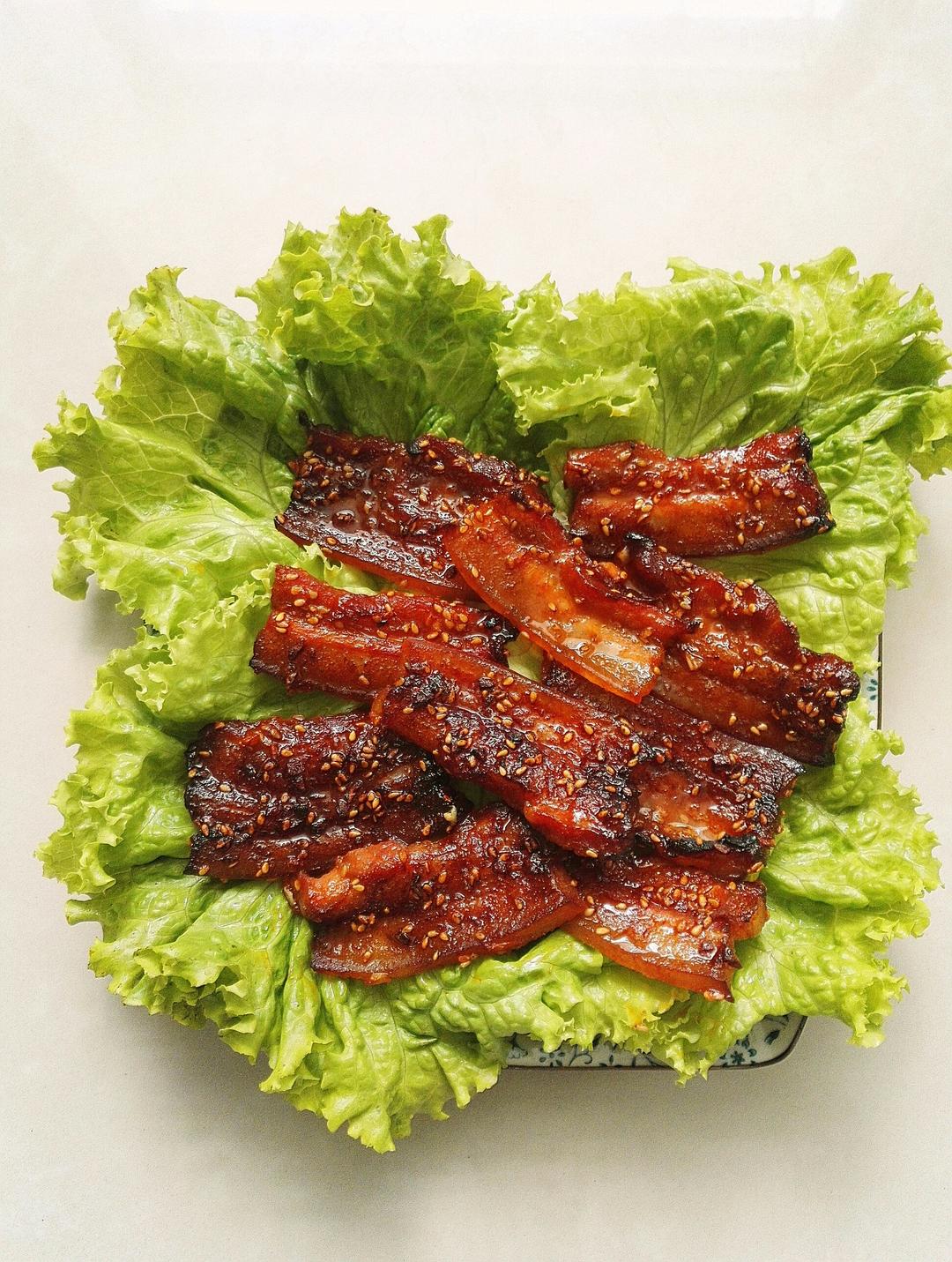 吃饭不涨肉做的韩式烤五花肉