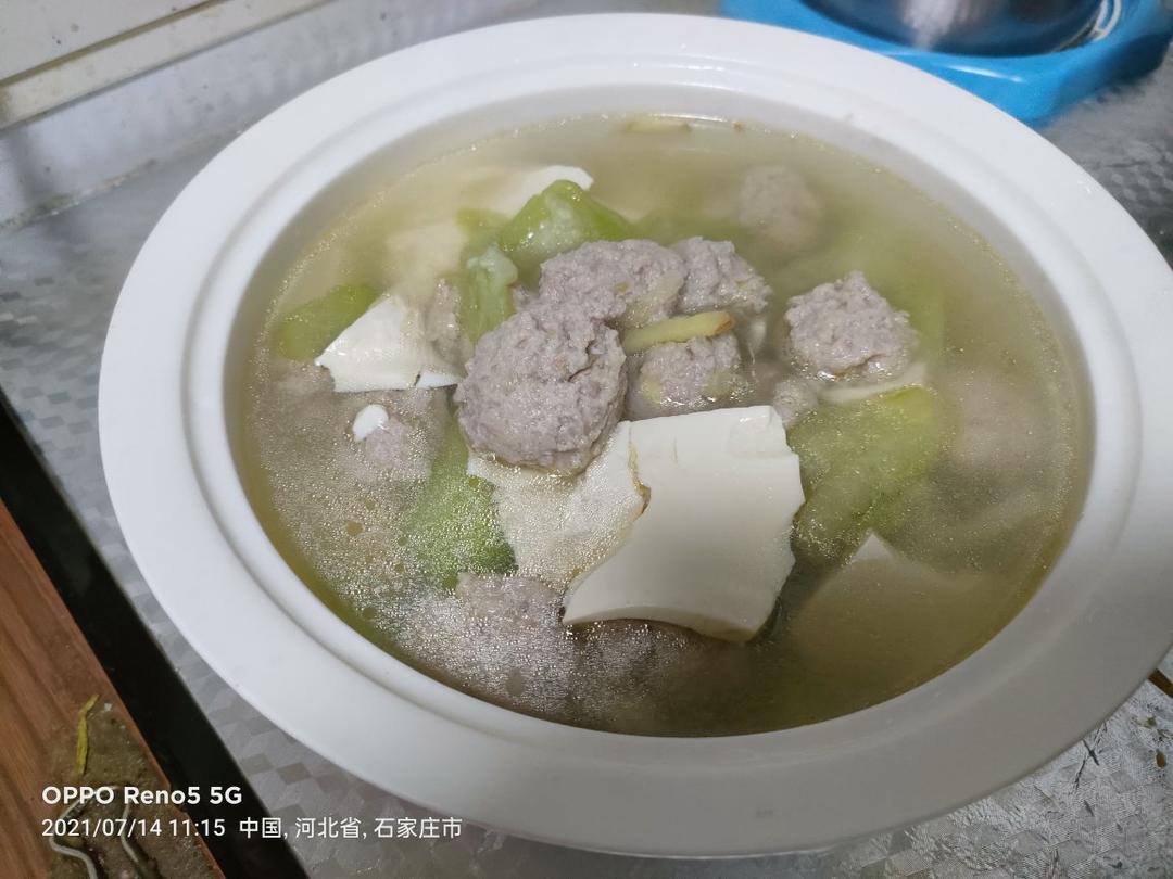 丝瓜丸子汤
