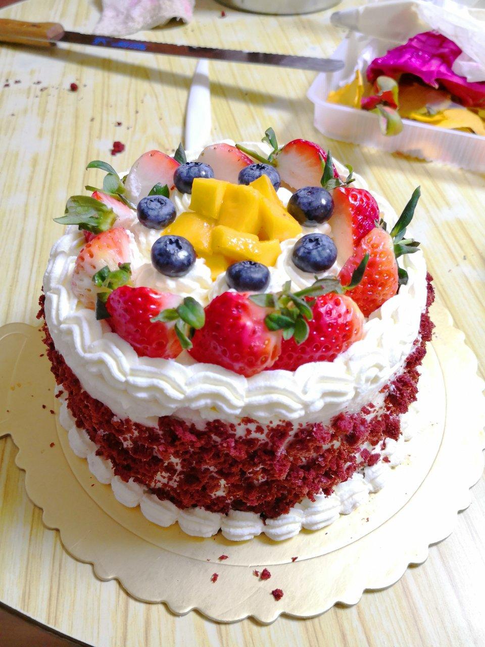 暖心红丝绒蛋糕［6寸绵软戚风版 ］