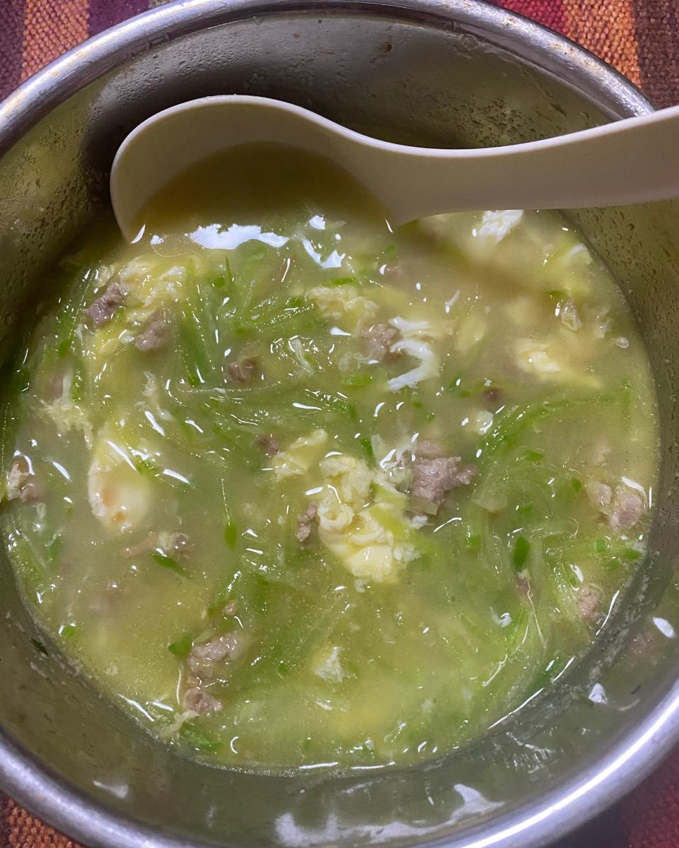 青萝卜丝咸汤