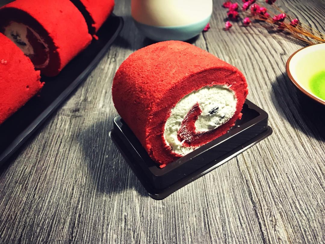 红丝绒瑞士蛋糕卷