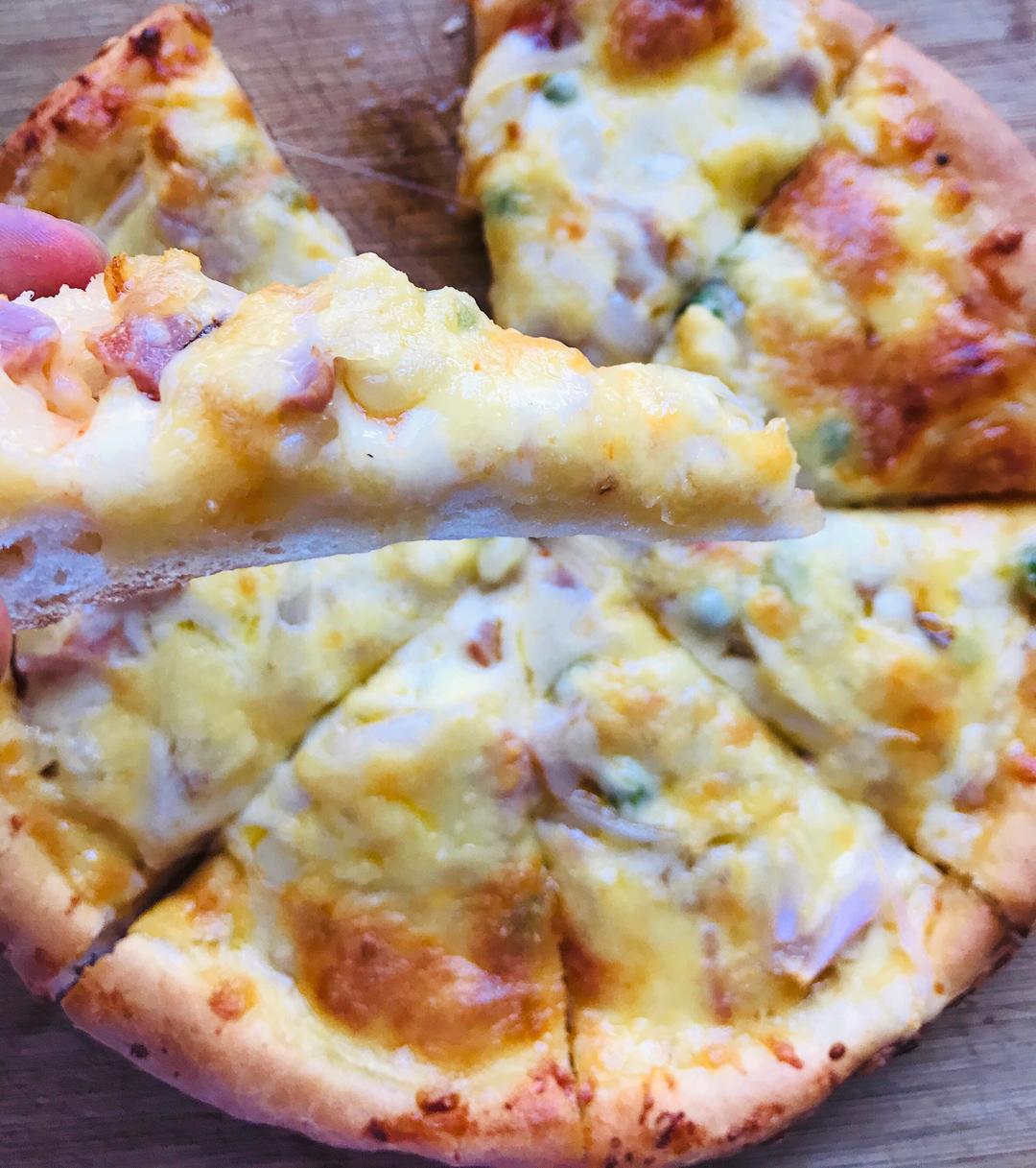 完胜必胜客的培根披萨PIZZA