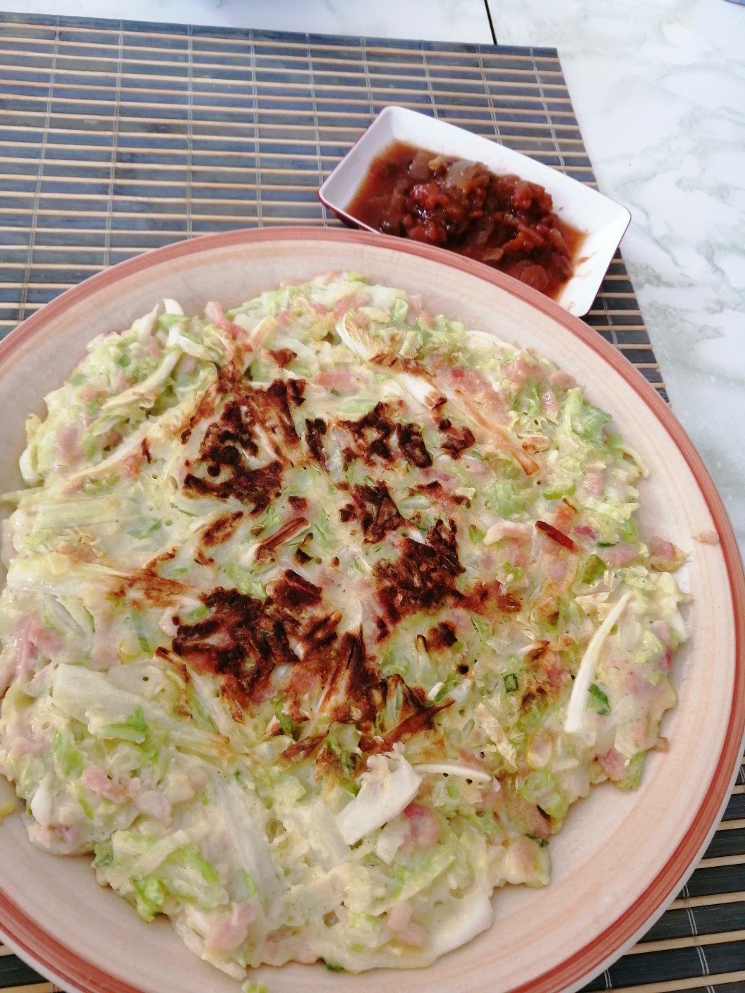 白菜鸡蛋早餐饼