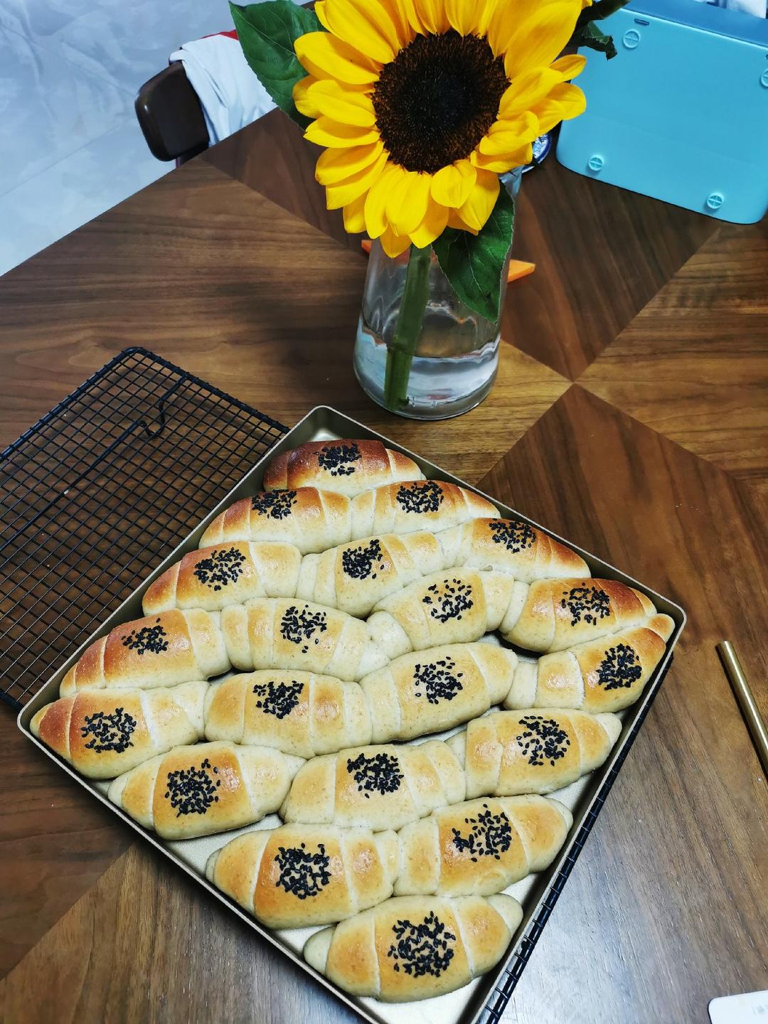 汤种牛奶面包卷