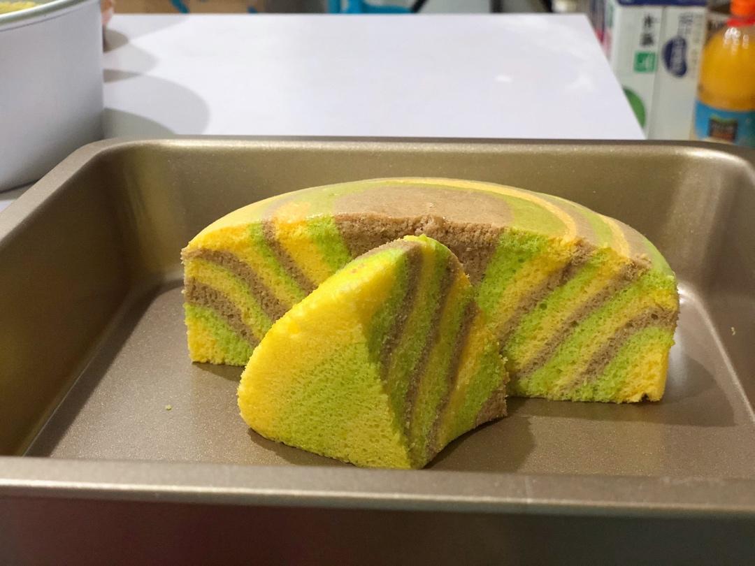 绿斑马戚风蛋糕