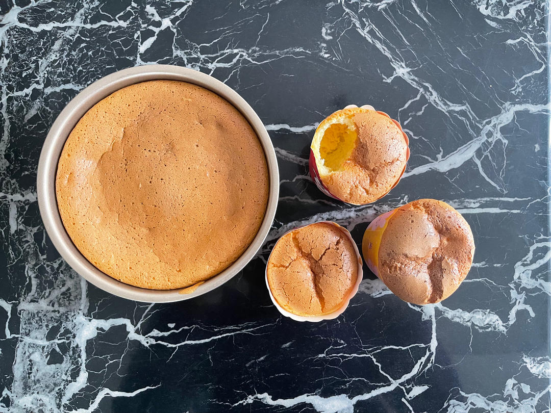 纸杯蛋糕 8寸戚风蛋糕的量