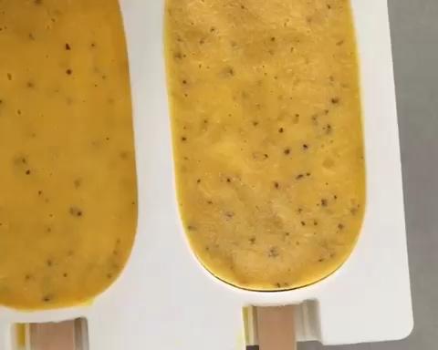芒果百香果椰香冰淇淋的做法