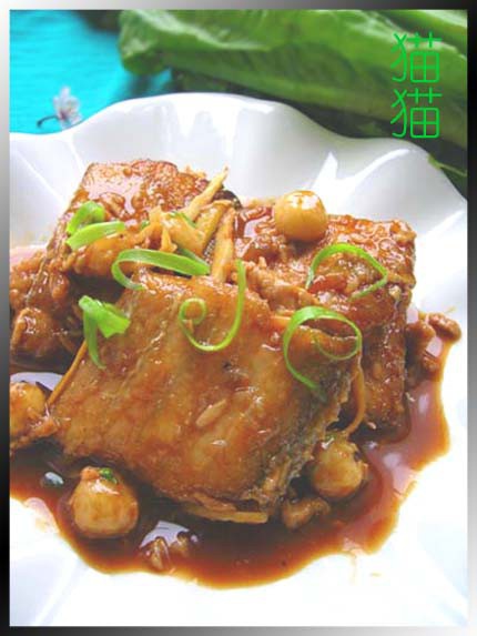 酒酿圆子烧带鱼的做法